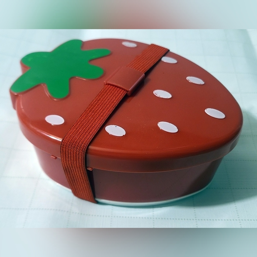 Japanese Kawaii - Layered 2 Tier Strawberry Bento Box Lunchbox - girls kids